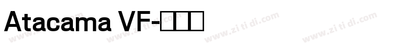 Atacama VF字体转换